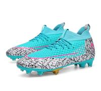 GEXECEUSS Football Boots for Men for Competition, Comfortable Lawn Shoes for Teenagers, Lightweight Football Boots for Training, 101 1cd Gold, 9 UK