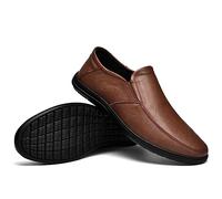 GEXECEUSS Men's Loafers Lightweight Driving Shoes Slip On Casual Penny Loafers Moccasin Flats Boat Shoes Non-Slip Hiking Shoes, 221Brown, 8 UK