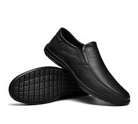 GEXECEUSS Men's Loafers Lightweight Driving Shoes Slip On Casual Penny Loafers Moccasin Flats Boat Shoes Non-Slip Hiking Shoes, 221 Black, 7 UK