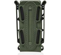 Gexgune 9mm Universal Pistol Magazine Pouch Holster Molle Belt Clips Tactical Fastmag Holder Soft Shell Bag Singal Mag Carrier Hunting Airsoft Gear Fit for 45APC AK M4 G1ock