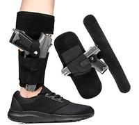 Gexgune Ankle Holster for Concealed Carry with Magazine Pouch Gun Holster for G1ock 19, 43, 17, 26, 23, 42, 27, S&W Bodyguard 380 Ruger LCP, LC9, M&P, or Similar Guns, Pistol Gun Holster for Women Men