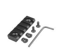 Gexgune M-IOK to P.icatinny Rail Adapter - Tool-Free Mounting for AR15, Rifle, Airsoft (5Slot)
