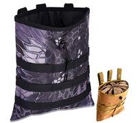 Gexgune Molle System Tactical Molle Dump Magazine Pouch Hunting Recovery Bag Drop Pouch Military Accessories (Typhoon Camo)