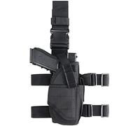 Gexgune Outdoor Hunting Combat Legs Hanging Gun Holster Tactical Nylon Gun Holster Universal Pistol Equipment (Black)