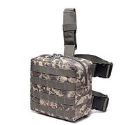 Gexgune Tactical Leg Pouch Military Molle Waterproof Drop Leg Bag Utility Quick Release Hunting Bag （ACU）
