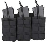 Gexgune Tactical Modular Triple Open Top Magazine Molle Pouch Airsoft Military Paintball Gear Vest Accessory Pack for G36 （4 Colors Optional）