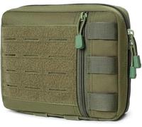Gexgune Tactical Molle Daily Carry Medical Pouch Waist Pack Emergency EMT Utility Tool bag First Aid Kit Pouch for Hunting Camping Hiking (Green)