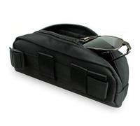 Gexgune Tactical Molle Portable Sunglasses Case Eyeglasses Bag Outdoor Glasses Pouch（Black）