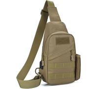 Gexgune Tactical Sling Crossbody Bag with USB Charging Port, Nylon Utility E.DC Chest Pack Shoulder Daypack Organizer