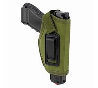 Gexgune US Stock Concealed Belt Gun Holster IWB Holster for All Compact Subcompact Pistols Black (Green)