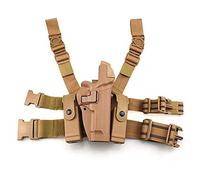GexguneTactical Leg Holster Right Hand Paddle Thigh Belt Level 3 Lock Duty Pistol Gun Holster w/Magazine Torch Pouch for S1g 220/226/227/228/229 with or w/o rails