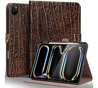 Gexmil Case for iPad Pro 11 Inch,4th/3rd/2nd/1st Generation(2022/2021/2020/2018) Premium Leather Cover with Pencil Holder,Cowhide Folio Auto Sleep/Wake Anti Slip,Buffalo Brown