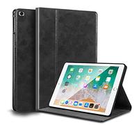 Gexmil for iPad Mini 7.9 Inch Case 2012/2013/2014/2015/2019(5th/4th/3rd/2nd/1st Generation),Auto Wake/Sleep,Genuine Leather Case with Stand,Oil Wax Black