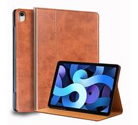 Gexmil Leather Case for iPad Air 11 Inch M3 2025/M2 2024,iPad Air 10.9 Inch Case 5th/4th Generation 2022/2020, Top Grain Leather Cover Auto Sleep/Wake, Adjustable Stand,Brown