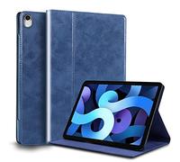 Gexmil Leather Case for iPad Air 11 Inch M4/M3/M2 (2026/2025/2024),iPad Air 10.9 Inch Case 5th/4th Generation 2022/2020, Premium Leather Cover Auto Sleep/Wake, Adjustable Stand,Blue