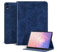 Gexmil Leather Case for Samsung Galaxy Tab S11 Ultra 2025 14.6 Inch with Pencil Holder,Shockproof Protective Adjustable Kickstand Smart Premium Folio Anti Slip Tablet Cover, Blue