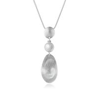 GexoOmgo Solid Long Sweater Necklaces for Women Multi-Layer Pendant Y Necklace Fashion Multi Color Matte Drop Shaped Pendant Handmade Personalized Pendant Necklace with Gifts Box Jewelry, Zinc, zinc