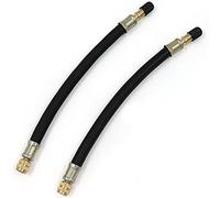 gexuamz Valve Extension Tyre Bicycle Pump Valve Extension - 2 Pieces 200 mm Flexible Rubber Car Truck Motorcycle Wheel Tyre Valve Stem Extension Car Valve Adapter Tyre Valve