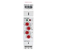 GEYA Asymmetric Cycle Time Relay 1SPDT 16A AC/DC12V-240V Cycler Repeat Timer Delay Relay Din Rail Modular(GRT8-S1,AC/DC12V-240V)