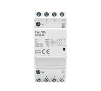 GEYA Automatic Modular Contactor Household Circuit Control Din Rail Mount 4Pole 25A 3NO 1NC AC220V