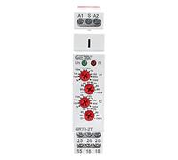 GEYA Double Delay On Timer Relay 16A AC230V 2 Outputs Time Delay Relay Din Rail(GRT8-2T,AC230V)
