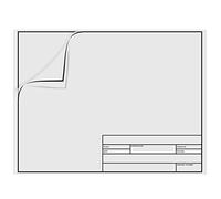 Geyee 10 Sheets Architectural Vellum Paper Translucent White Vellum Sheets Drafting Paper Rag with Border and Title Block(18 x 24 Inches)
