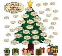 Geyee 31 Pcs Christian Bulletin Board Sets Names of Jesus Christmas Bulletin Board Set with Christmas Tree Names of the Savior Cutouts for Christmas Sunday Decoration Bulletin Board Decor