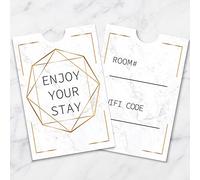 Geyee 500 Pcs Hotel Key Card Envelope Keycard Holder Sleeves Enjoy Your Stay Key Cover for Hotel, 2.4 x 3.5 Inch(Delicate Style)
