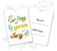 Geyee 500 Pcs Hotel Key Card Envelope Keycard Holder Sleeves Enjoy Your Stay Key Cover for Hotel, 2.4 x 3.5 Inch(Elegant Style)