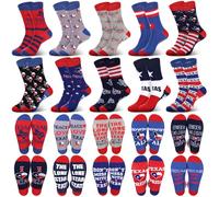 Geyoga 10 Pcs Texas Socks Novelty Texas Souvenirs Gifts City State Gift Socks Funny Travel Lover Souvenirs for Men Women