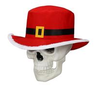 Geyoga 12ft Skeleton Outfit Christmas 12 Foot Skeleton Accessories 12 feet Large Skull Costume Giant Skeleton Cowboy Felt Hat for Christmas Party Garden Outdoor Decor