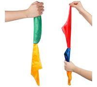 Geyoga 2 Pcs Magic Scarf Easy Hanky Props Scarf Color Changing Handkerchief Street Magic Trick Props for Halloween Christmas Birthday Party Supplies