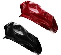 Geyoga 2 Pieces Women Faux Leather Beret PU French Berets Hat Caps with Adjustable Drawstring Causal Beanie Hat for Ladies Women(Wine Red, Black), Wine Red, Black, M