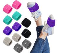 Geyoga Dance Shoe Covers Socks for Dancing on Smooth Floors over Sneakers Protecting Knee, Green, Rose Red, Purple, Light Gray, Dark Gray, Black, One size