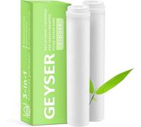 Geyser Euro Replacement Cartridge - Chlorine Reduction & Scale Protection, Improves Taste of Tap Water, Up to 6 Months (Pack of 2)