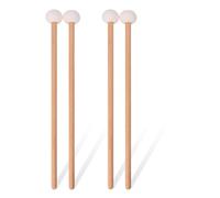 Geytetqi 2 Pair Premium Timpani Stick Mallets - Snare Drum Soft Felt Mallets for Percussion Instruments, Bass Drum Mallets for Percussion Instrument