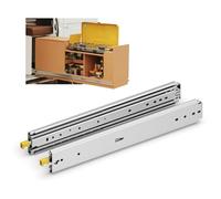 GEYUESI Locking Ultra Heavy Duty Drawer Runners 1016mm 190kg Max Load Ball Bearing Full Extension Slides with Lock Side Mount Glides for Industrial Truck Storage， #H76-D-40, 1 Pair