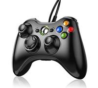 Gezimetie Wired Controller for Xbox 360, Game Controller for 360 with Dual-Vibration Turbo Compatible with Xbox 360/360 Slim and PC Windows 7,8,10,11