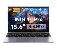 Gezoon 15.6 Inch Laptops, Win 11 Laptop Computer with 12GB RAM 512GB SSD, Celeron N100 Quad-Core(Up to 3.4GHz), FHD IPS 1920x1080, HDMI, Type-C, USB 3.0, WiFi 6, BT 5.2, TF Card Reader, 6500mAh