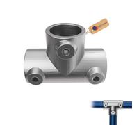 Gezu Impex 2 Socket Cross Tube Clamp 42 mm Hot Dip Galvanised Black Powder Coated Tube Cross Clamp Pipe Fitting