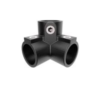 GeZu Impex 3 Way Corner Elbow Tube Connector Ø 27 mm