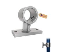 Gezu Impex 4 Way Cross Tube Clamp 42 mm Hot Dip Galvanised Black Powder Coated 4 Socket Way Through Cross Key Clamp Fitting