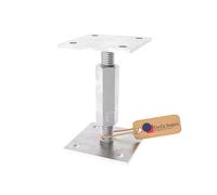 GeZu Impex® Adjustable Post Support 100 x 100 mm Electroplated height adjust holder elevated base