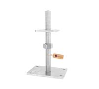 GeZu Impex Adjustable Post Support 100 x 100 mm Zinc Flake height adjust holder elevated base