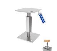 GeZu Impex Adjustable Post Support 70 x 70 mm Electroplated Height Adjust Holder Elevated Base