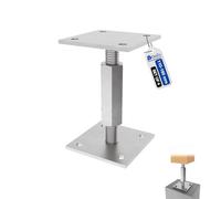 GeZu Impex Adjustable Post Support 70 x 70 mm Electroplated Set of 4 height adjust holder elevated base