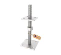 GeZu Impex Adjustable Post Support Loose Nut 80 x 80 mm Hot Dip Galvanised Set of 4 Height Adjust Holder Elevated Base