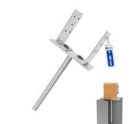 GeZu Impex Adjustable U Post Support 0-160 x 200 mm | U | Electroplated Zinc Coated U Shape Concrete In Post Support Width Adjustable Rod Anchor Bracket U Type Fence Foot Anchor