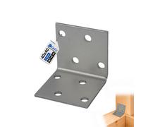 Gezu Impex Angle Bracket 40 X 40 X 40 mm Galvanised Set Of 50 Perforated Corner Braces Brackets Connector Wood