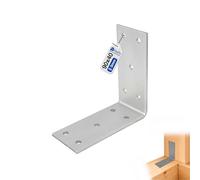 GeZu Impex Angle Bracket 90 x 90 x 40 mm Galvanised Perforated Corner Braces Brackets Connector Wood